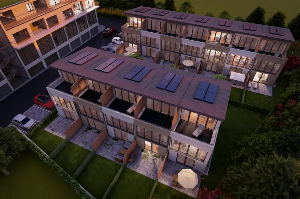 Grundstück für 12 Reihenhäuser